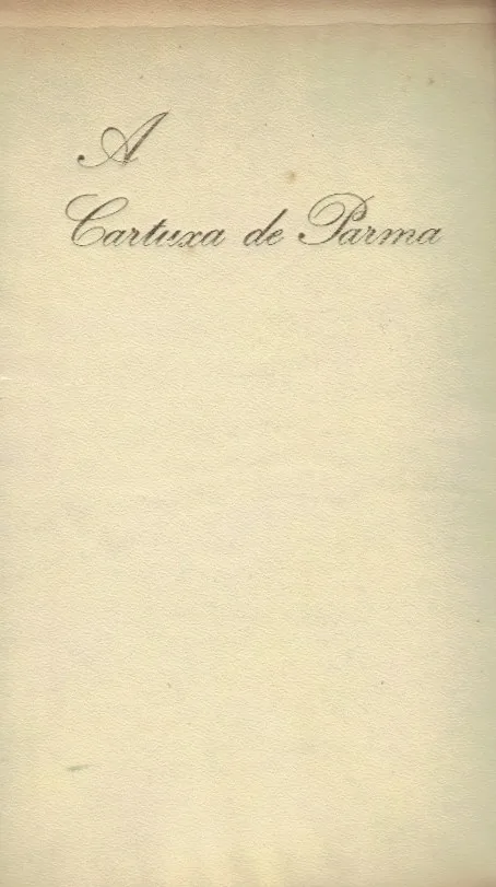 A Cartuxa de Parma de Stendhal