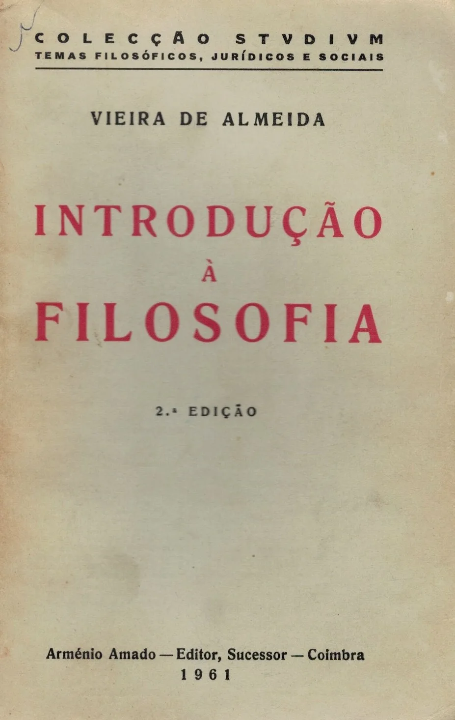 Introdução à Filosofia de Vieira de Almeida