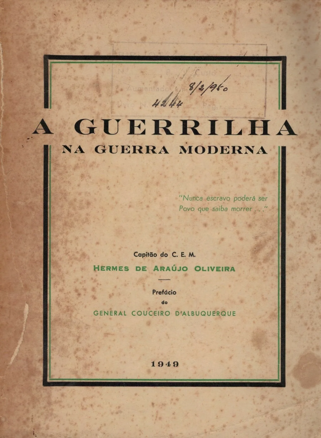 A Guerrilha na Guerra Moderna de Hermes de Araújo Oliveira