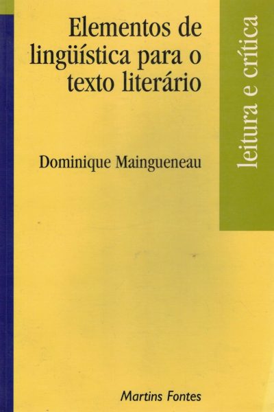 Elementos de Linguistica para o Texto Literário