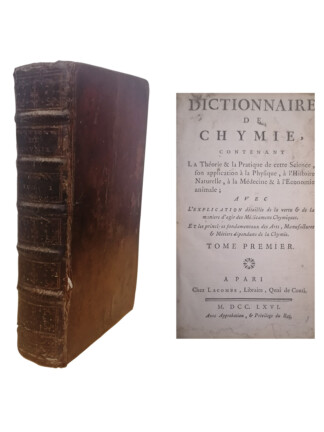Dictionnaire de Chymie de Pierre Joseph Macquer