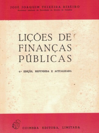 Lições de Finanças Públicas de José Joaquim Teixeira Ribeiro