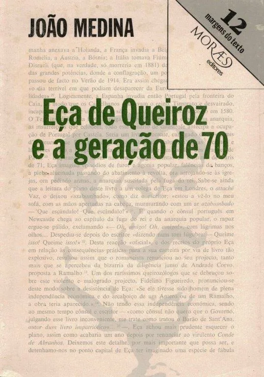 Eça de Queiroz e a Geração de 70 de João Medina