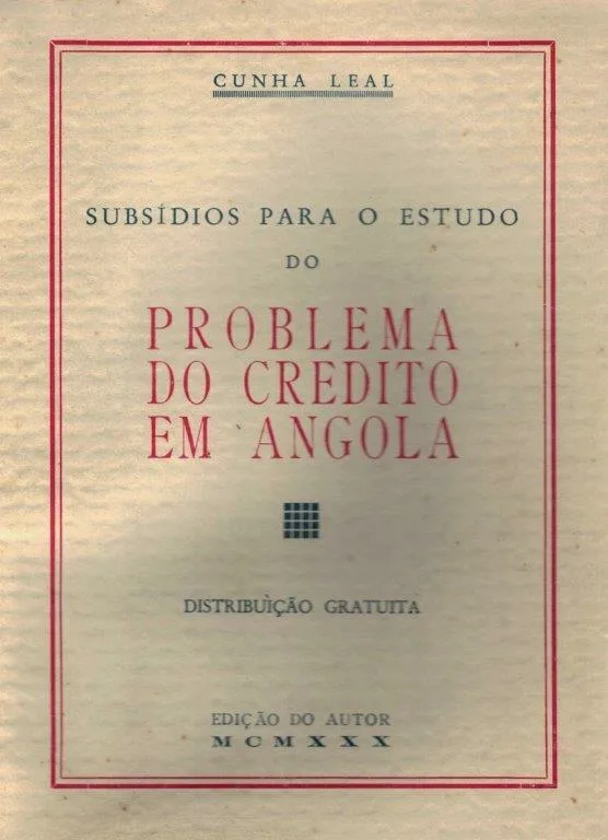 Problema do Crédito em Angola de Cunhal Leal
