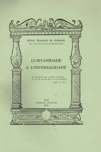 Lusitanidade e Universalidade de Mário Marques de Andrade