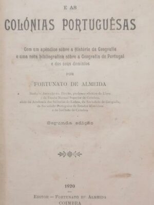 Portugal e as Colónias Portugueses de Fortunato de Almeida