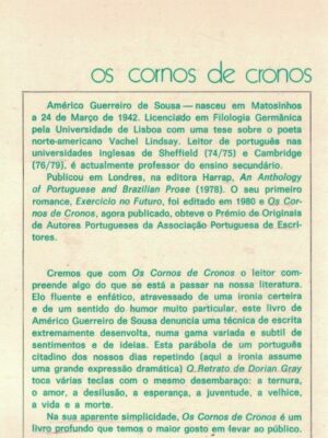 Cornos de Cronos de Américo Guerreiro de Sousa.
