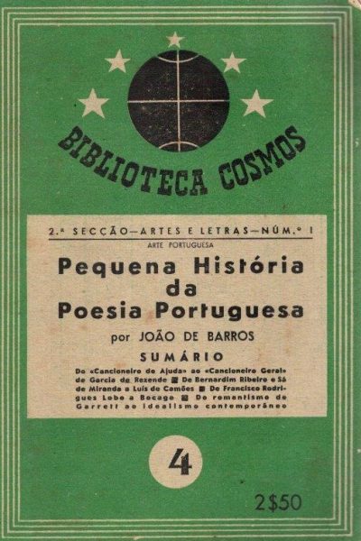 Pequena História da Poesia Portuguesa de João de Barros