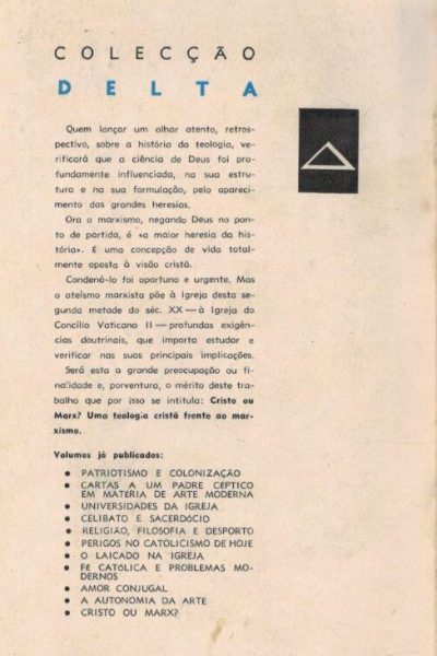 Cristo ou Marx-001 Cristo ou Marx