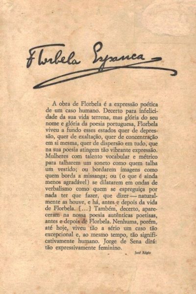 Soneto de Florbela Espanca Soneto de Florbela Espanca