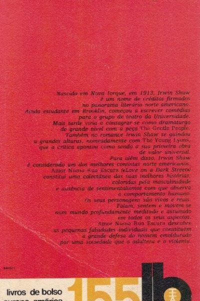 Amor numa Noite Escura de Irwin Shaw