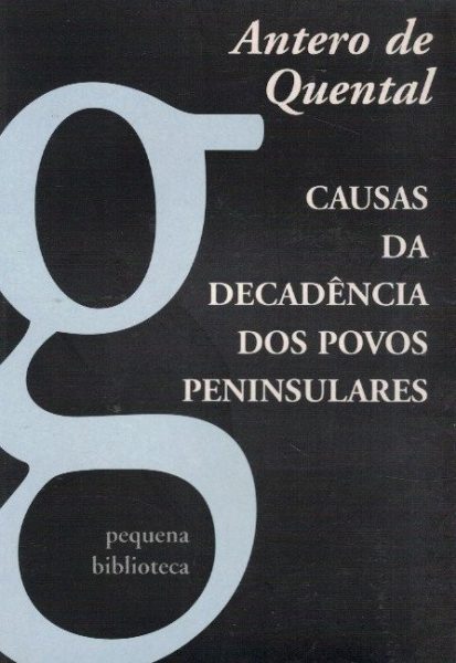 Causa da Decadência dos Povos Peninsulares de Antero de Quental