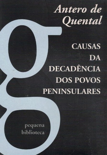 Causa da Decadência dos Povos Peninsulares de Antero de Quental