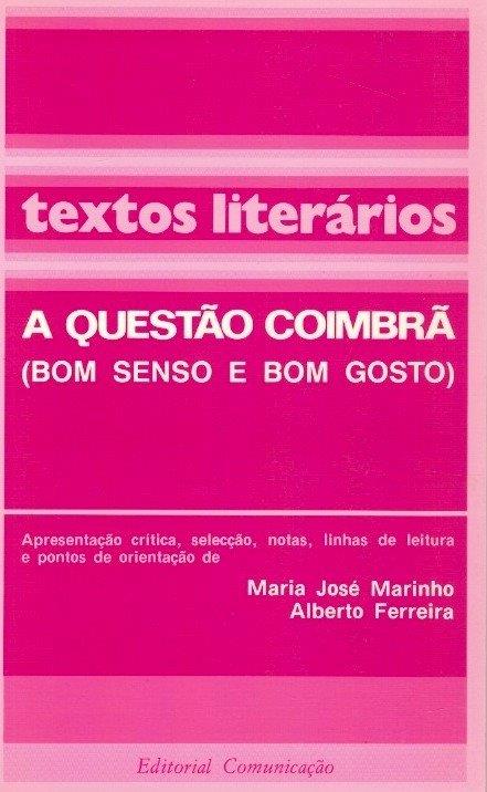 Questão de Coimbra de Maria José Marinho