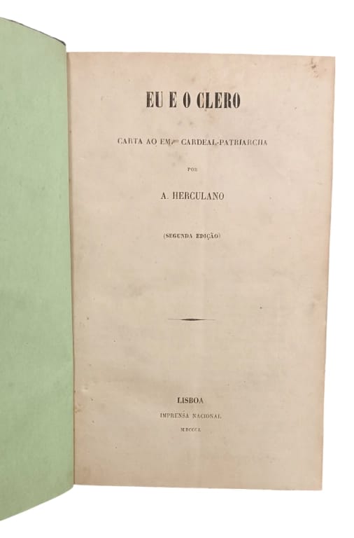Eu e o Clero de Alexandre Herculano