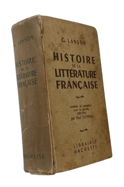 Histoire de la Littérature Française de G. Lanson