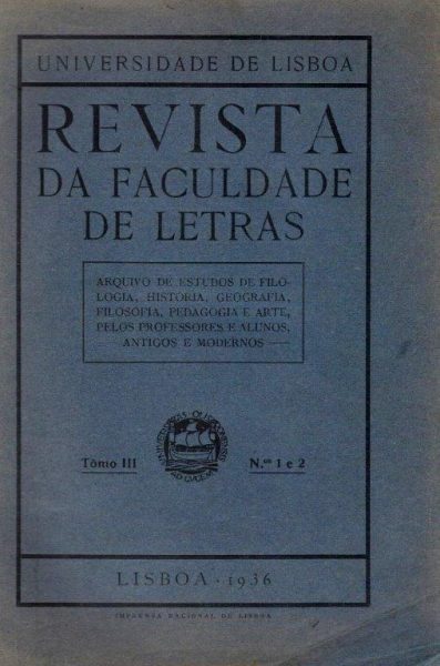 Revista da Faculdade de Letras (1936) de Hernâni Cidade