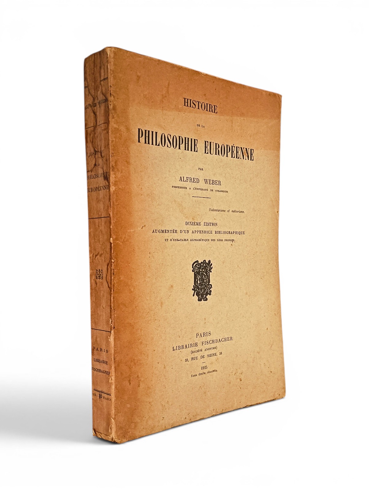 Histoire de la Philosophie de Alfred Weber