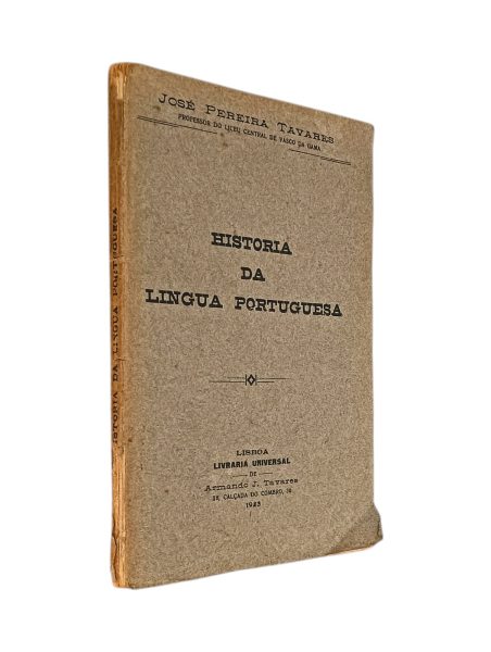 História da Língua Portuguesa de José Pereira Tavares