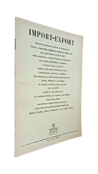 Import Export de Ruy Cinatti