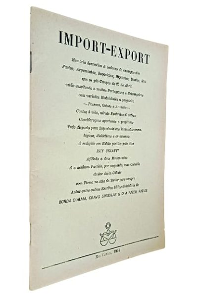 Import Export de Ruy Cinatti